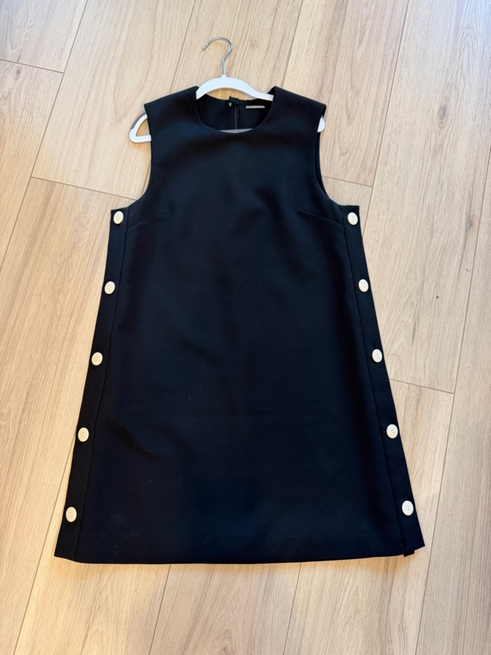 Alexis PRICE DROP Libra Dress in Black with Side Buttons and Hidden Zip Back